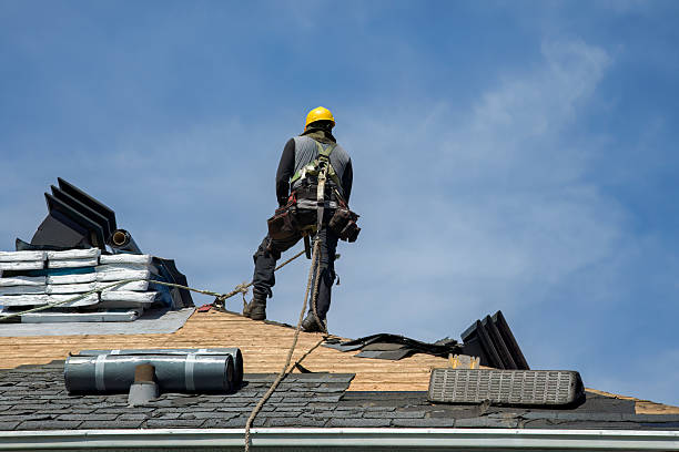 Professional Roofing technician working in Pitcairn, PA